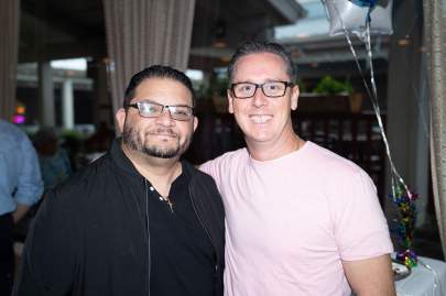 Past Dancing Stars Mike Gonzalez and Dr. Brian Moriarty